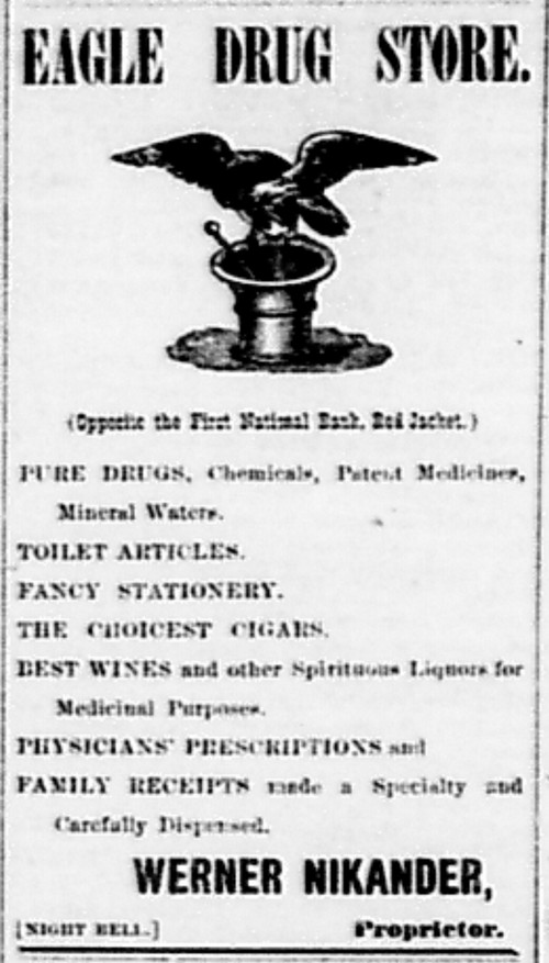 Newspaper ad - The Calumet and Red Jacket News, 25 Sep 1891